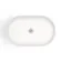 Missouri Matt White Pill Counter Top Stone Basin 550x350mm