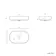 Missouri Matt White Pill Counter Top Stone Basin 550x350mm