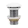 Gloss White Ceramic Dome Basin Waste - Unslotted