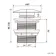 Gloss White Ceramic Dome Basin Waste - Unslotted