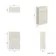 Cadiz Fluted Linen White Slimline Back To Wall Toilet Unit 500mm