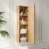 Bora Natural Oak Wall Hung Tall Cabinet 1200x350mm