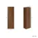 Bora Natural Walnut Wall Hung Tall Cabinet 1200x350mm