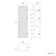 Bora Natural Walnut Wall Hung Tall Cabinet 1200x350mm