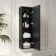 Bora Black Oak Wall Hung Tall Cabinet 1200x350mm