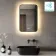 Mila Black Framed Backlit Illuminated LED Mirror With BLUETOOTH Speaker 600x400mm