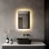 Mila Black Framed Backlit Illuminated LED Mirror With BLUETOOTH Speaker 600x400mm