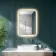 Mila Brushed Brass Backlit Illuminated LED Mirror With BLUETOOTH Speaker 700x500mm