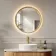 Lily Natural Oak Round LED Mirror 600mm