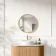 Lily Natural Oak Round LED Mirror 600mm
