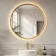 Lily Natural Oak Round LED Mirror 800mm