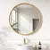 Lily Natural Oak Round LED Mirror 800mm