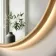 Lily Natural Oak Round LED Mirror 800mm