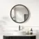 Lily Black Oak Round LED Mirror 600mm
