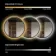 Lily Black Oak Round LED Mirror 600mm