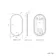 Lily Natural Oak Pill LED Mirror 900x500mm