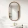 Lily Natural Walnut Pill LED Mirror 900x500mm