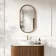 Lily Natural Walnut Pill LED Mirror 900x500mm