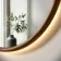 Lily Natural Walnut Pill LED Mirror 900x500mm