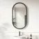 Lily Black Oak Pill LED Mirror 900x500mm
