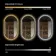 Lily Black Oak Pill LED Mirror 900x500mm