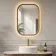 Lily Natural Walnut Rectangular LED Mirror 700x500mm