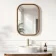 Lily Natural Walnut Rectangular LED Mirror 700x500mm