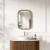 Lily Natural Walnut Rectangular LED Mirror 700x500mm