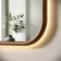 Lily Natural Walnut Rectangular LED Mirror 700x500mm