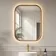 Lily Natural Walnut Rectangular LED Mirror 800x600mm