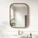 Lily Natural Walnut Rectangular LED Mirror 800x600mm