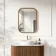 Lily Natural Walnut Rectangular LED Mirror 800x600mm