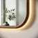 Lily Natural Walnut Rectangular LED Mirror 800x600mm