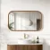 Lily Natural Walnut Rectangular LED Mirror 600x1000mm