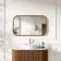Lily Natural Walnut Rectangular LED Mirror 600x1000mm