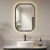 Lily Black Oak Rectangular LED Mirror 700x500mm