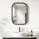 Lily Black Oak Rectangular LED Mirror 700x500mm