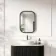 Lily Black Oak Rectangular LED Mirror 700x500mm