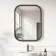 Lily Black Oak Rectangular LED Mirror 800x600mm