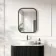 Lily Black Oak Rectangular LED Mirror 800x600mm