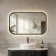 Lily Black Oak Rectangular LED Mirror 600x1000mm