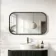 Lily Black Oak Rectangular LED Mirror 600x1000mm