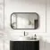Lily Black Oak Rectangular LED Mirror 600x1000mm