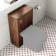 Cadiz Fluted Apex Walnut Slimline Back To Wall Toilet Unit 500mm