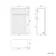Cadiz Fluted Apex Walnut Slimline Back To Wall Toilet Unit 500mm