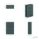 Cadiz Fluted Mystic Green Slimline Back To Wall Toilet Unit 500mm