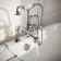Kenmare Traditional Chrome Freestanding Bath Shower Mixer Tap