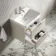 Cadiz Fluted Linen White Wall Hung Basin Drawer Vanity 600mm - Chrome Handles