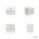 Cadiz Fluted Linen White Wall Hung Basin Drawer Vanity 600mm - Chrome Handles