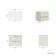 Cadiz Fluted Linen White Wall Hung Drawer Vanity with Marble Top 600mm (Excludes Basin) - Chrome Handles